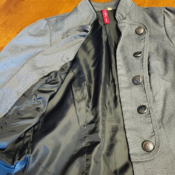 Heart Soul ~ Sz S ~ “Gray Static” ~ Open Front Blazer ~ NWOT - Picture 8 of 11